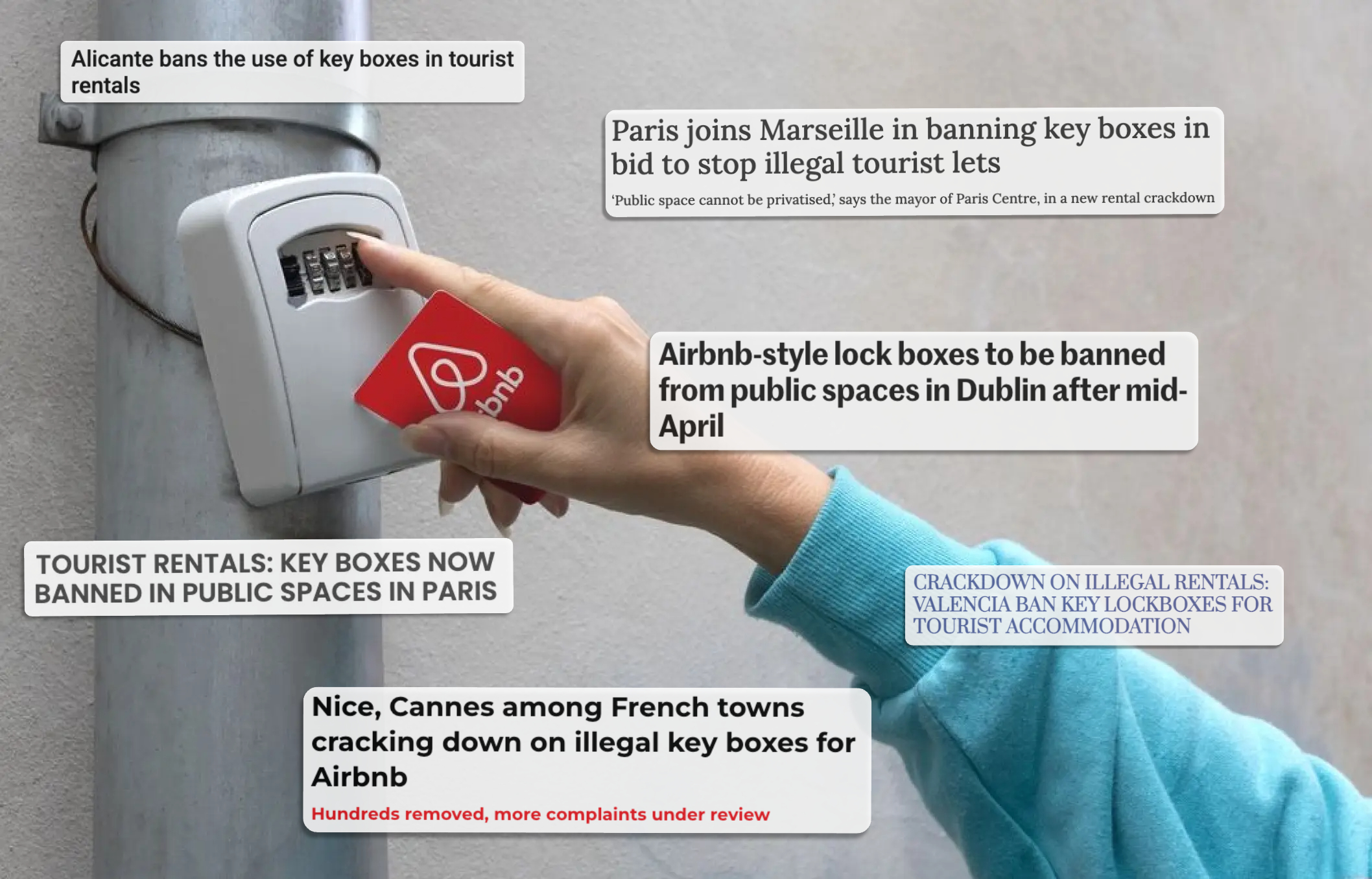 Lockbox ban enforcement in European cities